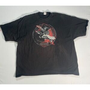 Harley Davidson Follow No. 1 Rat T-Shirt Faded Black Size 4XL Fremont MI